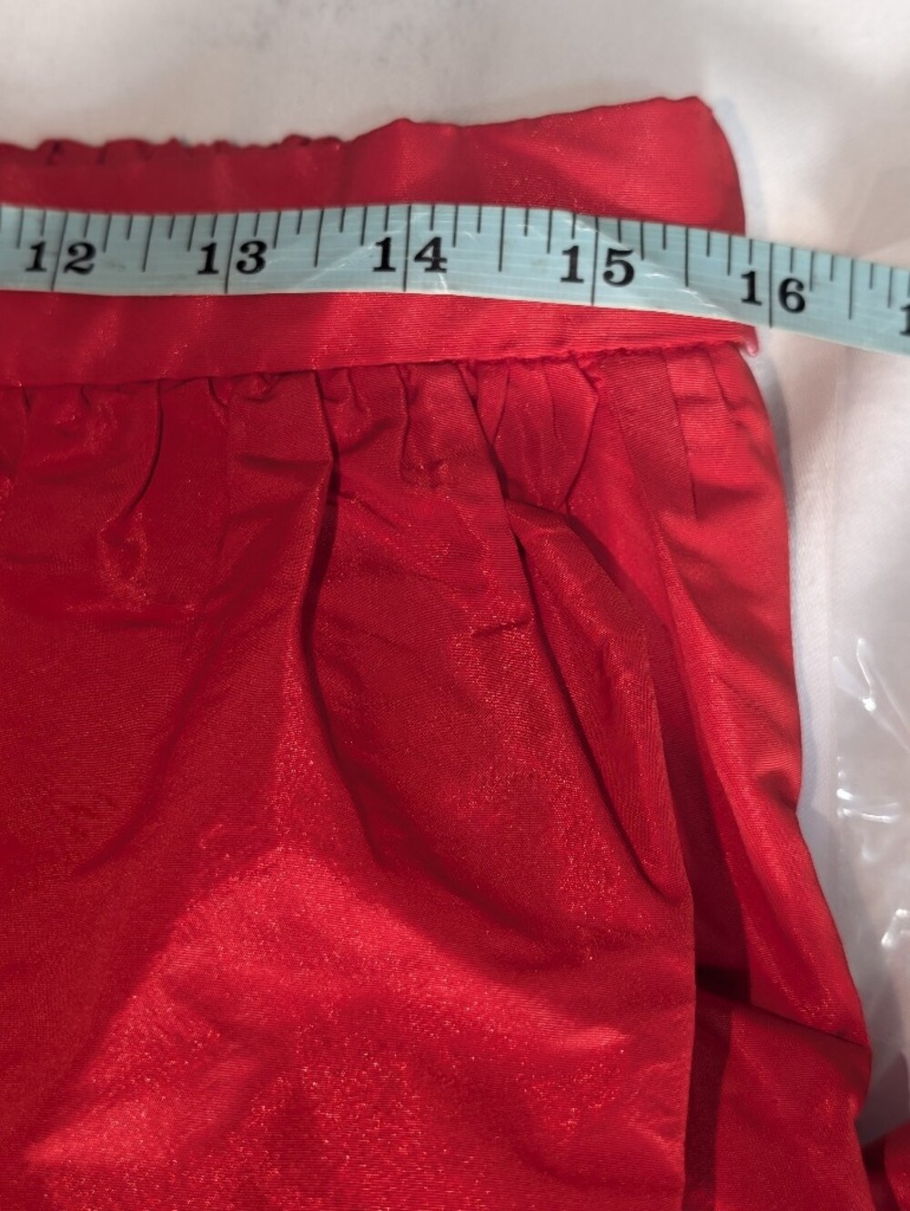 J Crew Midi ball skirt in taffeta CM773 NWT Size 12 Red With Pockets - Picture 7 of 7